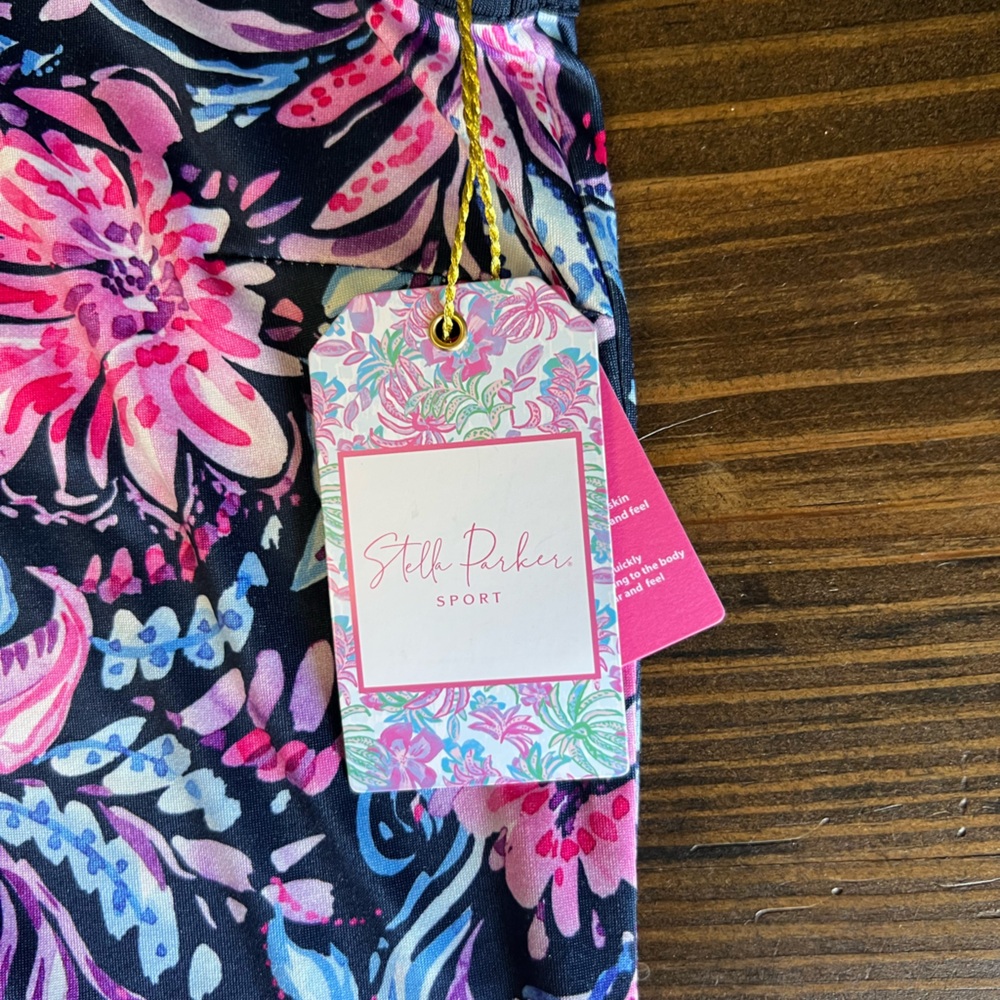 Stella Parker Sport Floral Sleeveless Tank Top with Zipper - Picture 2 of 5